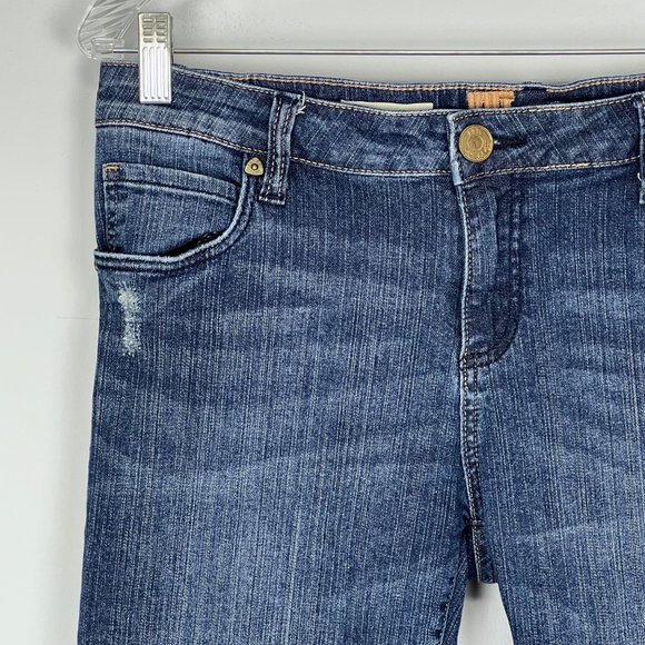 Kut from the Kloth Womens Katy Boyfriend Jeans Medium Wash Mid Rise size 6 - Picture 3 of 11